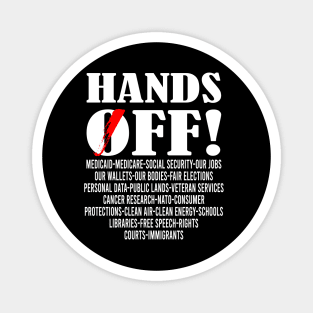 Hands-Off-Protest Magnet